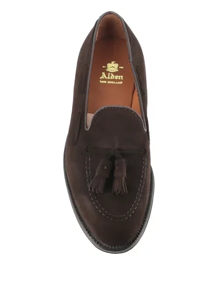 Pantofi loafer Alden din piele de căprioară maro