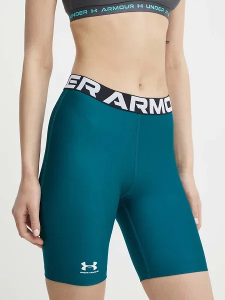 Къс панталон за трениране Under Armour HG Authentics с принт със стандартна талия зелено