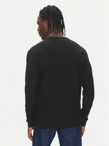 Calvin Klein Jeans Majica z dolgimi rokavi črna