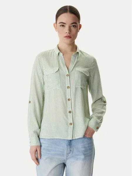 Vero Moda Πουκάμισο Bumpy πράσινο