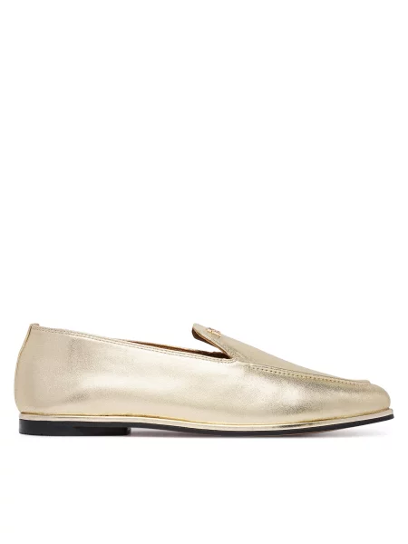 Loaferiai Tommy Hilfiger auksinė