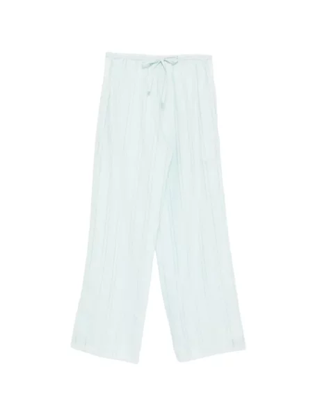 Pantaloni Kiki De Montparnasse cu dungi cu legături albastru