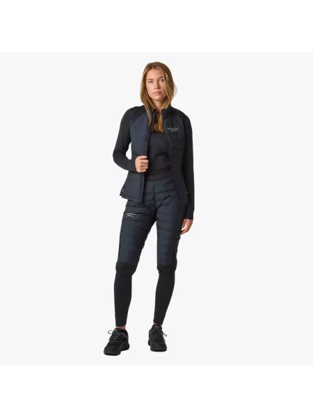 Szorty Outdoor Wędrówki Kobieta Thermal Wiatroszczelny czarne