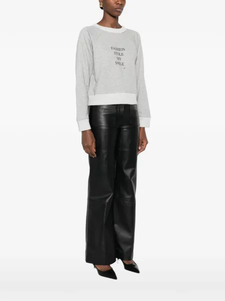 Hanorac Victoria Beckham cu imagine negru