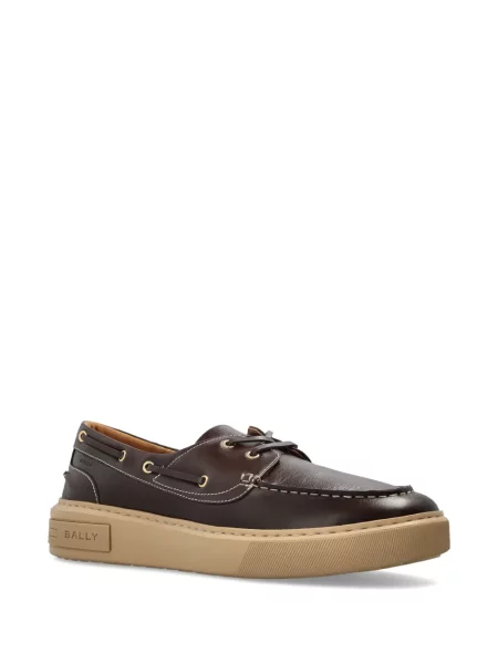 Sneakerși Bally din piele maro