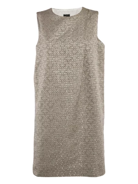 Mała sukienka mini Joseph żakardowa garniturowa brązowa