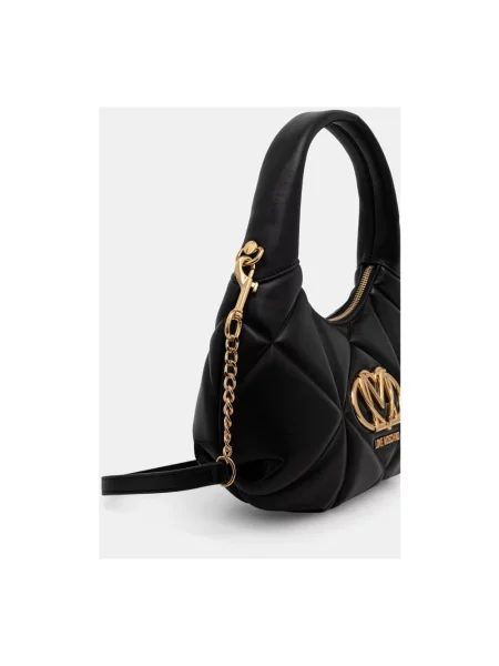 Love Moschino torebka crossbody z imitacji skóry czarna
