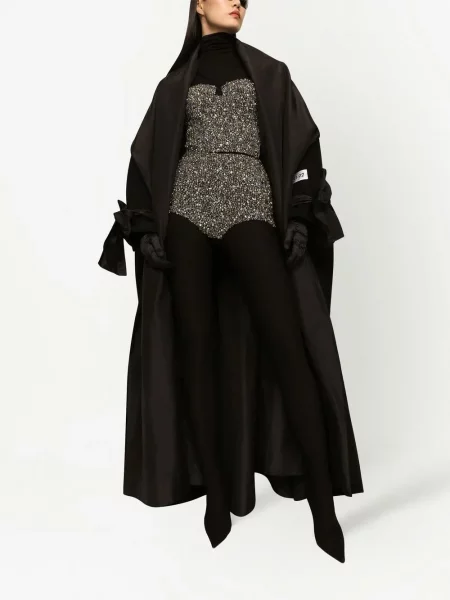 Korzetová kamínky podprsenka Dolce & Gabbana černá