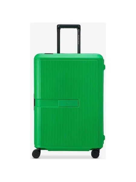 Walizka Delsey Paris x Benetton Color Block ciemny zielony