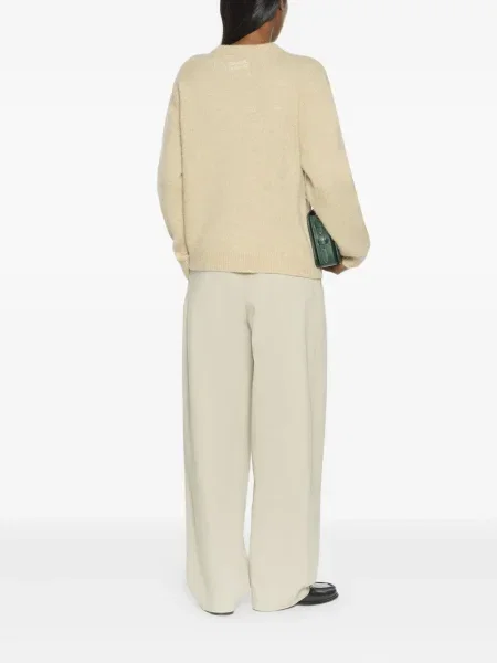 Pulover Maison Kitsune cu decolteu rotund