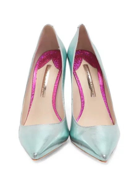 Pantofi cu toc Sophia Webster din piele verde