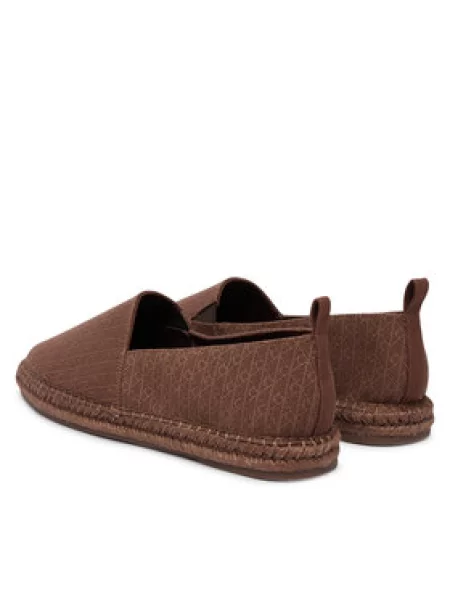 Espadrile Calvin Klein Espadrille Aop Cv smeđa