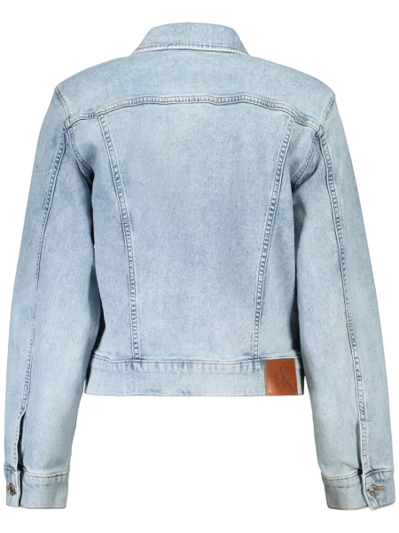 Calvin Klein Jeans jachetă de damă din denim albastru
