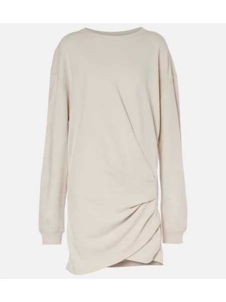 Rochie Marant Etoile din jerseu drapată bej