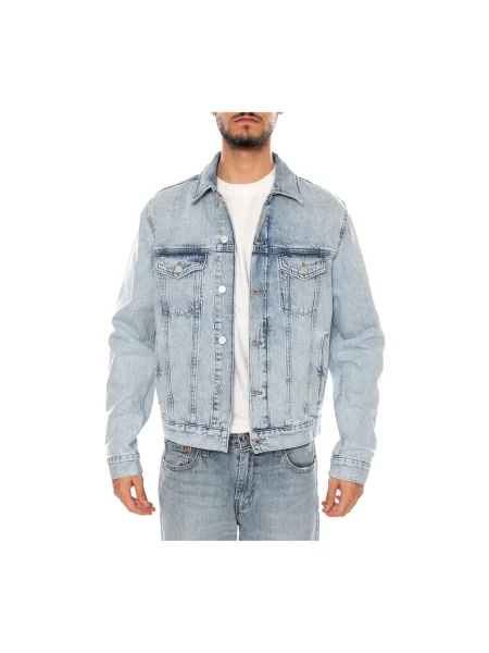 Kurtka jeansowa o kroju regular fit z czystej bawełny z naszywką z logo Tommy Jeans niebieska