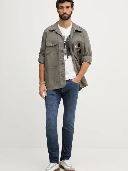 Emporio Armani Kavbojke modra