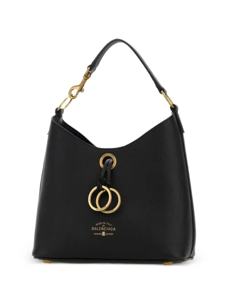 Bőr shopper táska Balenciaga fekete