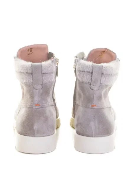 Botine Santoni cu blană gri