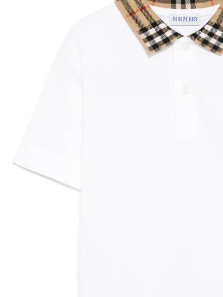 Koszulka polo dziecięca Burberry biała