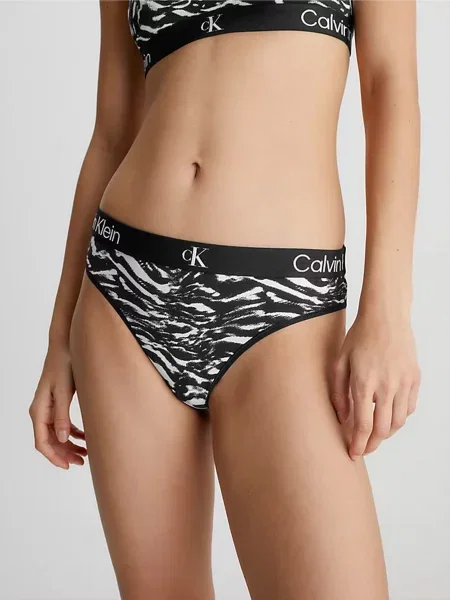 Calvin Klein Underwear Modern Thong Набір трусів Білий/чорний Бавовна/еластан білі