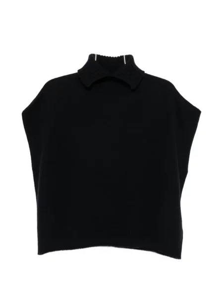 Gulerat pulover Nicholson & Nicholson fără mâneci negru