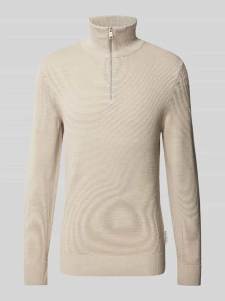 Bluza o kroju regular fit z kołnierzem i fakturą Ottoman Marc O'polo biała