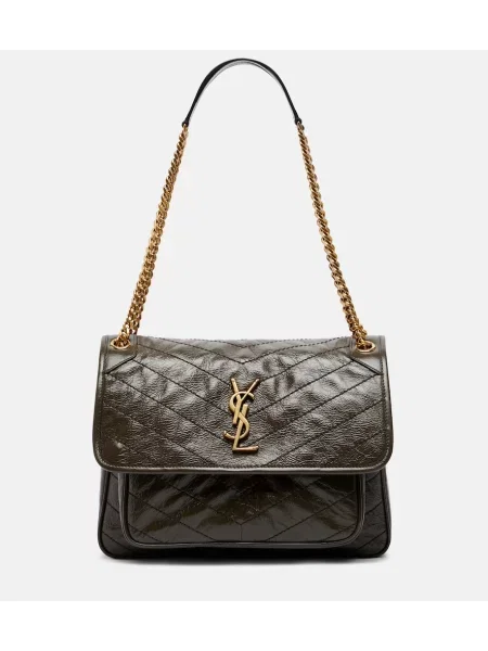 Geantă Saint Laurent din piele verde