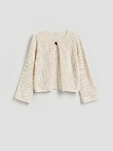 Reserved Cardigan cu adaos de nude