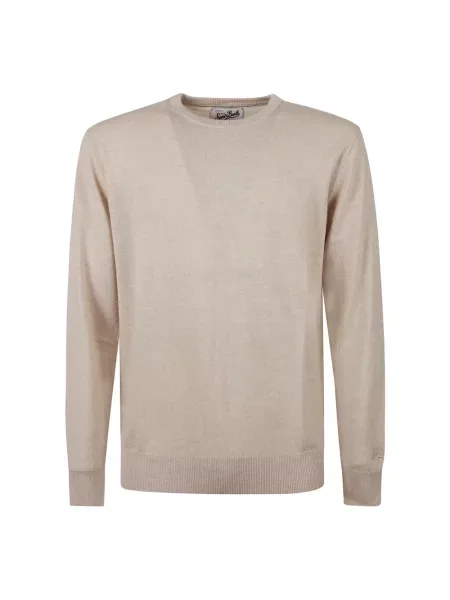 Dzianinowy sweter Mc2 Saint Barth beżowy