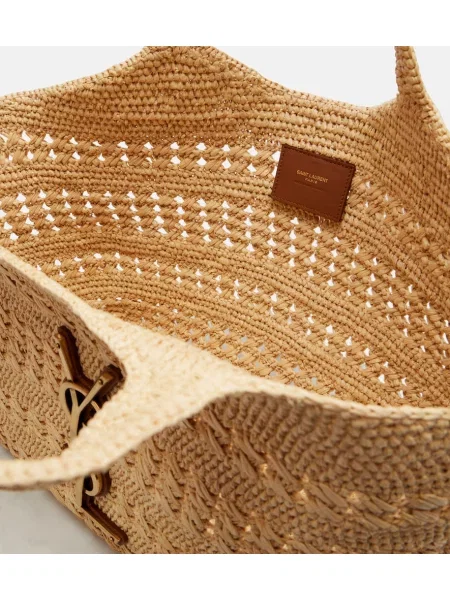 Geantă shopper Saint Laurent bej