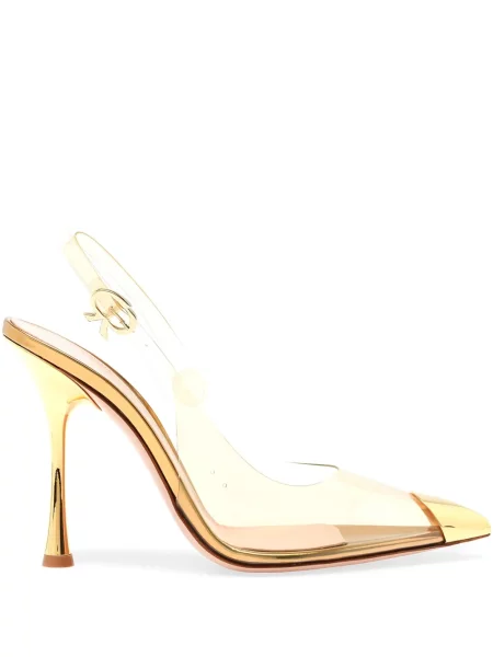 Pantofi cu toc Gianvito Rossi auriu