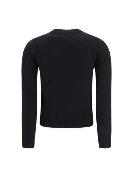 Sweter Ami Paris wełniany czarny