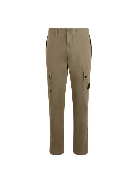 Spodnie cargo Stone Island z kamieniami brązowe