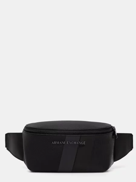 Geantă Armani Exchange din piele negru