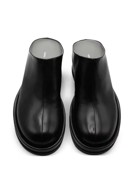 Papuci tip mules Sapio din piele negru