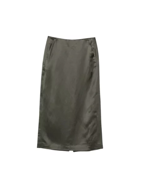 Spódnica midi Soeur do kolan zielona