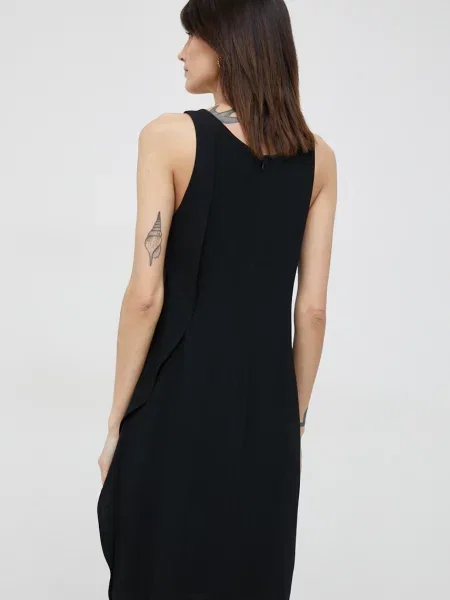 Emporio Armani rochie mini drept negru