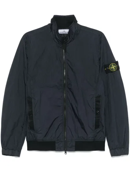 Geacă bomber Stone Island cu strasuri albastru
