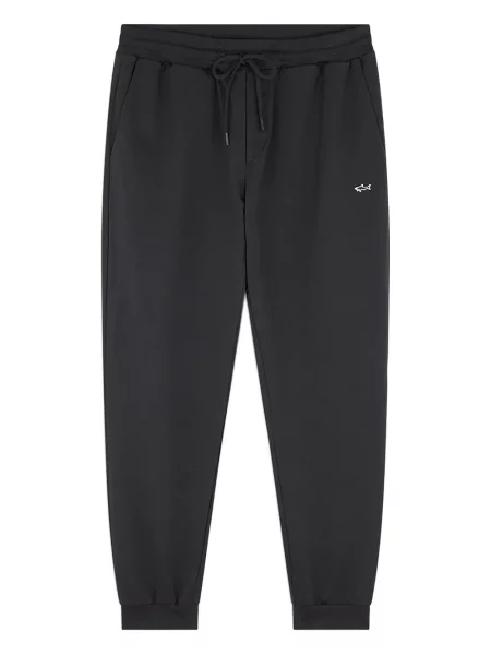 Fleecová fleecová mikina Paul & Shark černá