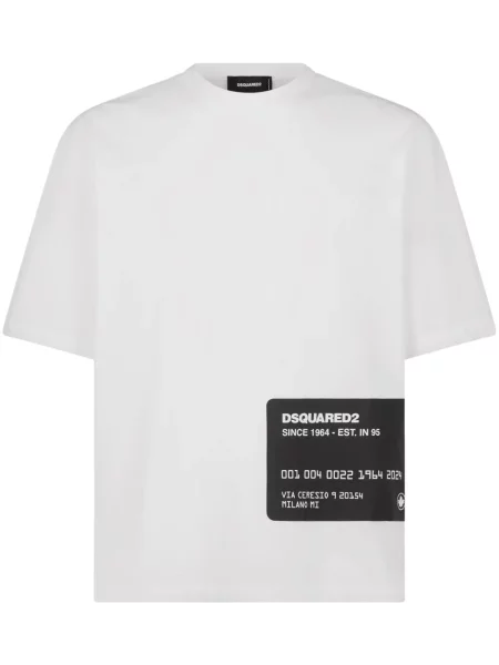 Tricou Dsquared2 cu imagine alb