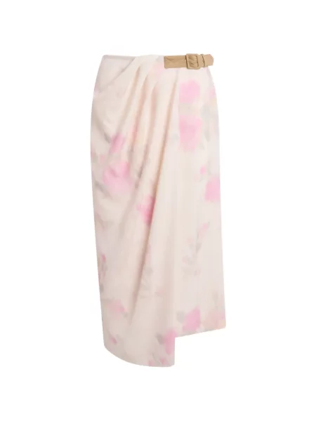 Fustă midi Moschino cu model floral cu imagine plic