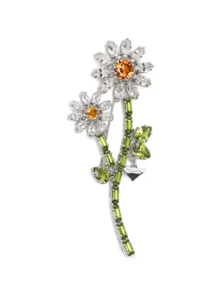 Brosa Prada cu model floral