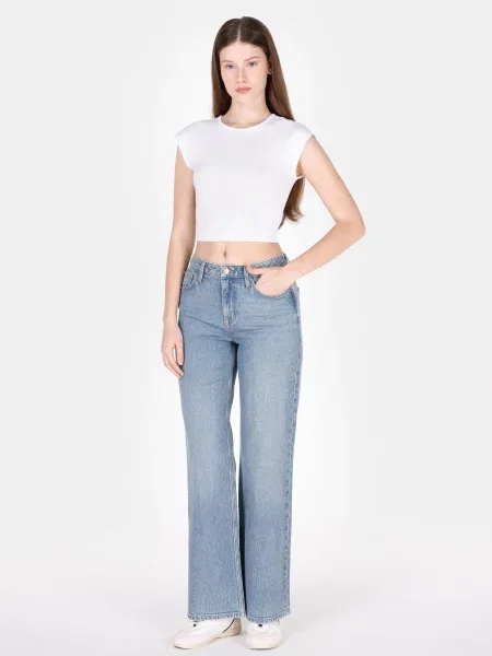 Джинси Colin’s комбінований верх блакитний