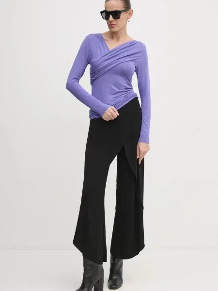 Штани Joseph Ribkoff широкі висока посадка чорний