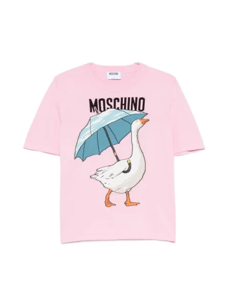 Koszulka Moschino różowa