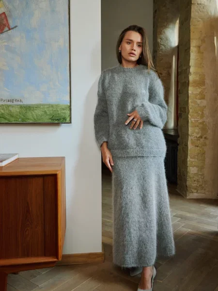 Джемпер GNIZDO шерсть/нейлон сірий