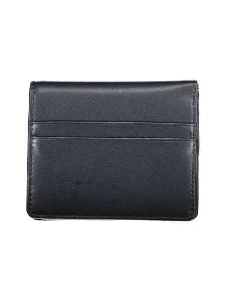 Lniany portfel Tommy Hilfiger czarny