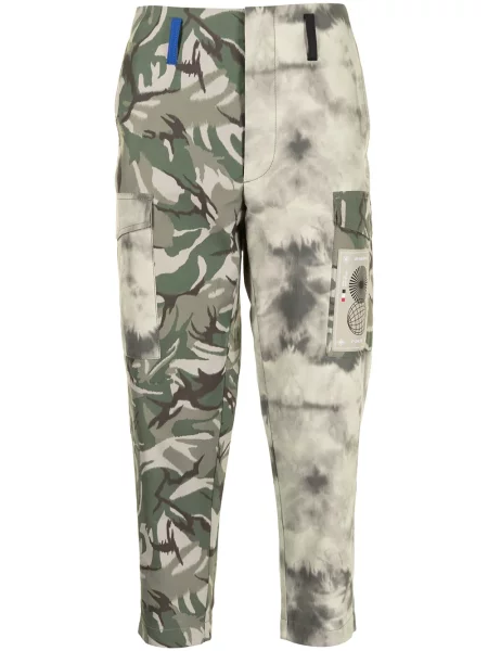 Spodnie Ports V w kamuflażu zwężane zielone
