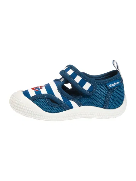 PLAYSHOES Flip-flops albastru marin / roșu / murdar alb