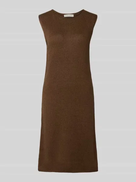 Marc O'polo Sukienka Z Dzianiny Z Lnem braun